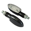 Bike It LED Orb Indicators With Carbon Effect Body And Clear Lens