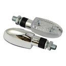 Bike It LED Orb Indicators With Chrome Effect Body And Clear Lens