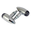 Bike It LED Spirit Indicators With Chrome Body And Black Lens