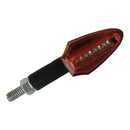 Bike It LED Runner One Indicators With Black Body And Amber Lens