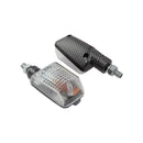 Bike It Short Stem Mini Indicators With Carbon Body And Clear Lens