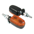 Bike It Adjustable Stem Indicators With Black Body And Amber Lens