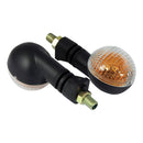 Bike It Universal Flexi Stem Oval Indicators With Black Body And Crystal Lens