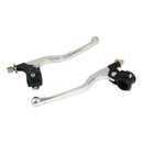 Bike It Lever Assembly Universal Long Chrome Lever/Black Perch (Without Mirror Boss)