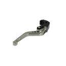 BikeTek Adjustable CNC Brake Lever Short - Titanium / Black Adjuster -