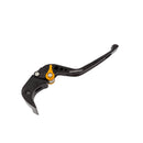 BikeTek Adjustable CNC Brake Lever Long - Black / Gold Adjuster -