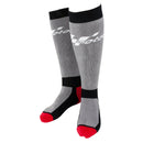MotoGP Motorcycle Race Boot Socks Grey Black Red Socks With Ankle Support