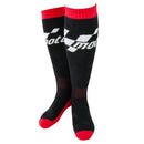 MotoGP Black Winter Motorcycle Socks Black Red Thermal Knee Length Boot Socks