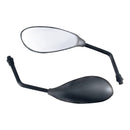 Bike It Black Universal Handlebar Fit F3 Mirrors With 10mm Thread