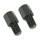 Bike It Black Mirror Adaptor To Convert Standard 10mm Thread To Reverse Thread