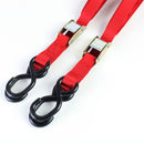 Motorcycle Tie Down Straps Auto Lock Transport Bike Van Trailer 1.8M X 25mm Pair