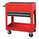 Bike It Mobile Workstation With Roll Top/ 2 Drawers/ Top Chest And Lower Shelf