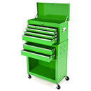 BikeTek Green Rolling Tool Cabinet With Top Chest