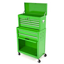 BikeTek Green Rolling Tool Cabinet With Top Chest
