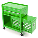 BikeTek Green Rolling Tool Cabinet With Top Chest