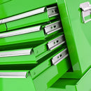 BikeTek Green Rolling Tool Cabinet With Top Chest
