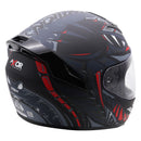 Axor Rage Python Full Face Helmet Black Grey Red Matt