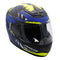 Axor Rage Python Full Face Helmet Blue Yellow Black Matt