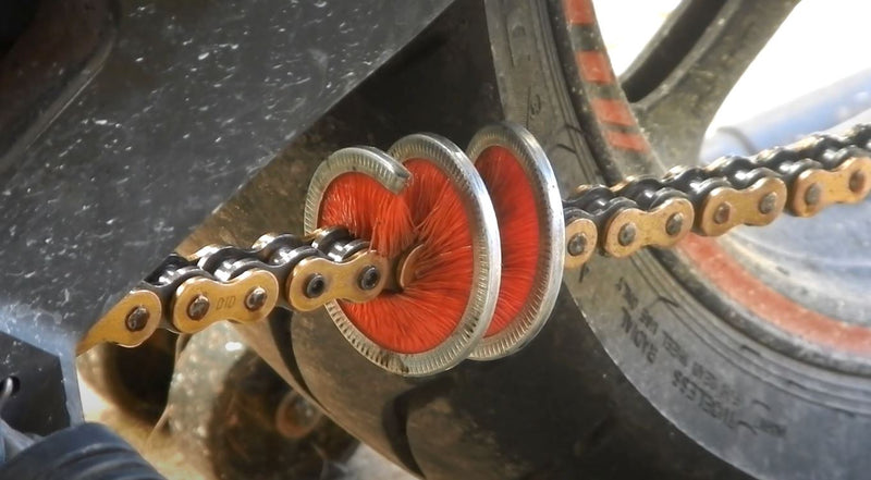 Bike It Tirox 360 Degree Motorcycle Motorbike Chain Brush - Quick And Easy To Use