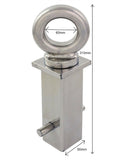Mammoth Security Heavy-Duty Concrete In-Ground Anchor with Rotating Head | Hardened Steel Motorcycle & Bike Lock Point