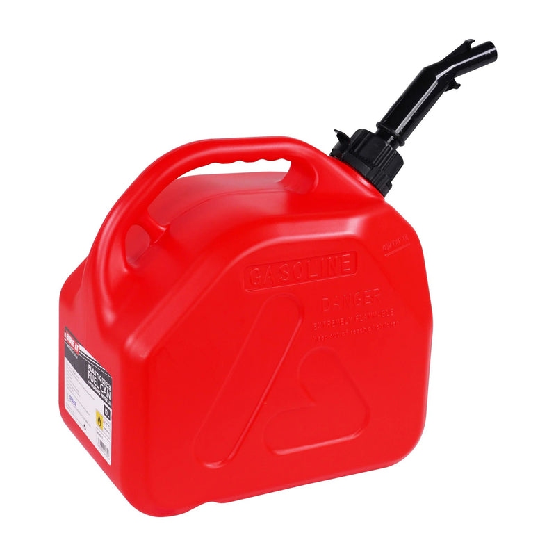 Fuel Can With Push To Pour Nozzle – Red