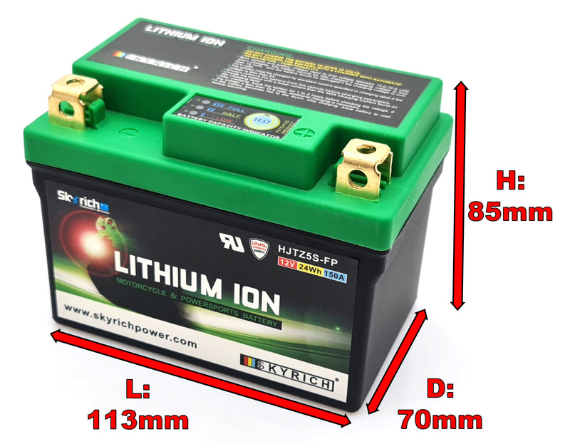 HJTZ5S-FP Lithium-Ion Battery Compatible With KTM SX SXF EXC XC Ultra Performance LiFePO 4 Battery