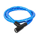 Mammoth Security 65" Snake Cable Lock | Reinforced Woven Steel Cable with Outer Rollers & Protective Sleeve