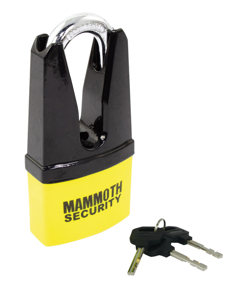 Mammoth Security Motorcycle Disc Lock / Shackle Padlock Security Maxi 2 In 1