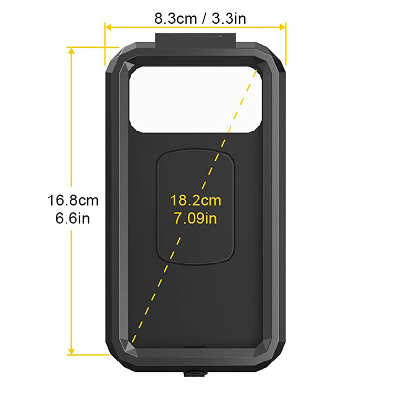 Bike It Waterproof Motorcycle Phone Case With Wireless/USB-C Charger IP67 Waterproof Handlebar Mobile Phone Holder Quick Charge for 5.5"-7" Phones