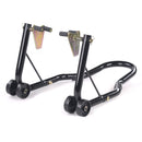 Motorcycle Front & Rear Paddock Stand Set - Black