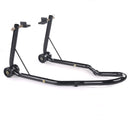 Motorcycle Front & Rear Paddock Stand Set - Black