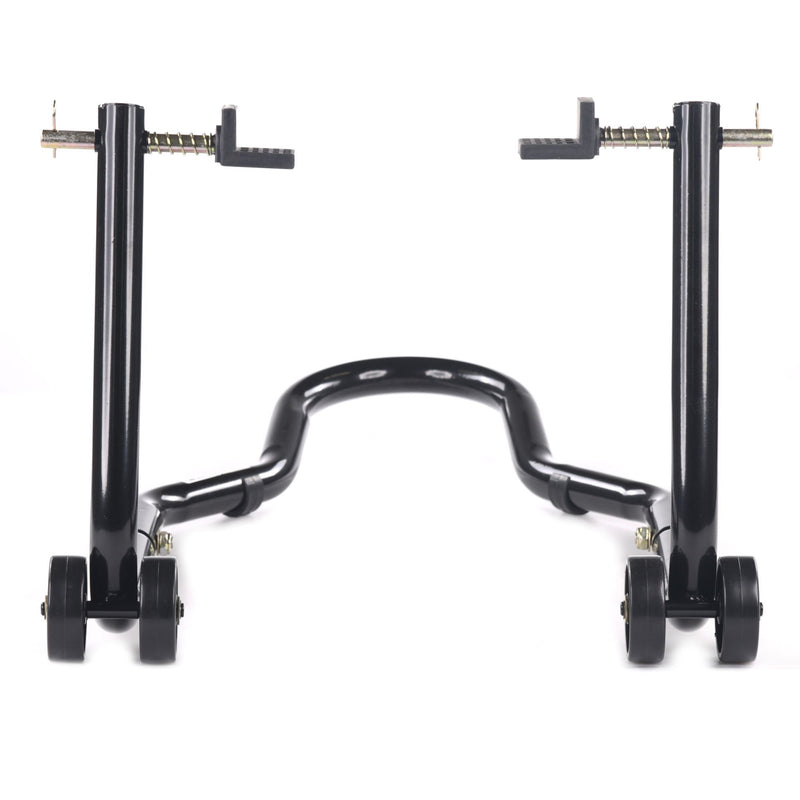 Motorcycle Front & Rear Paddock Stand Set - Black