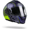 Airoh Spark Motorcycle Helmet Full Face - Fluro Yellow / Blue Circuit Matt
