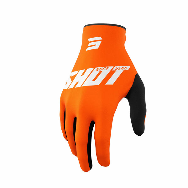 Shot Raw Burst Adults Gloves Orange