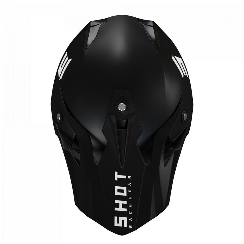 Shot Pulse Adults MX Helmet Solid Black Matt