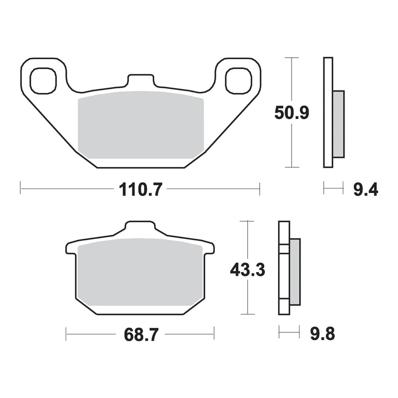 AP Racing Sinter Disc Pad Rear -