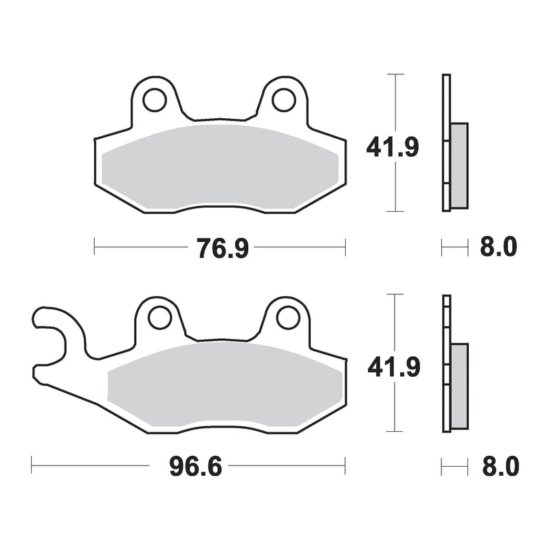 AP Racing Sinter Disc Pad Rear -