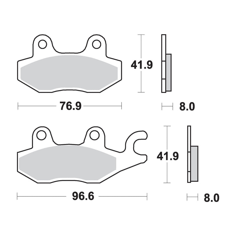 AP Racing Sinter Disc Pad Rear -