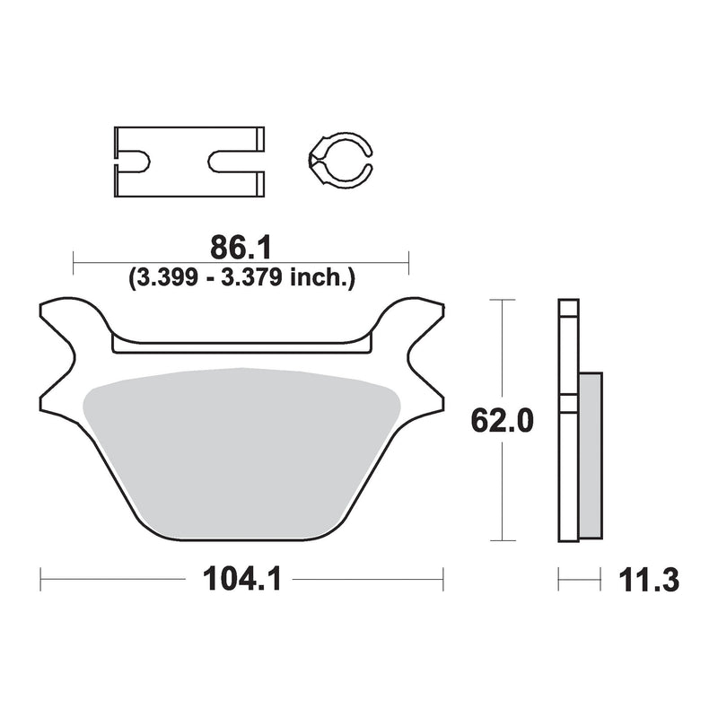 AP Racing Sinter Disc Pad Rear -