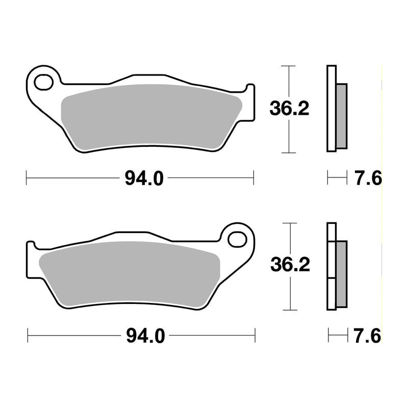 AP Racing Sinter Disc Pad Rear -