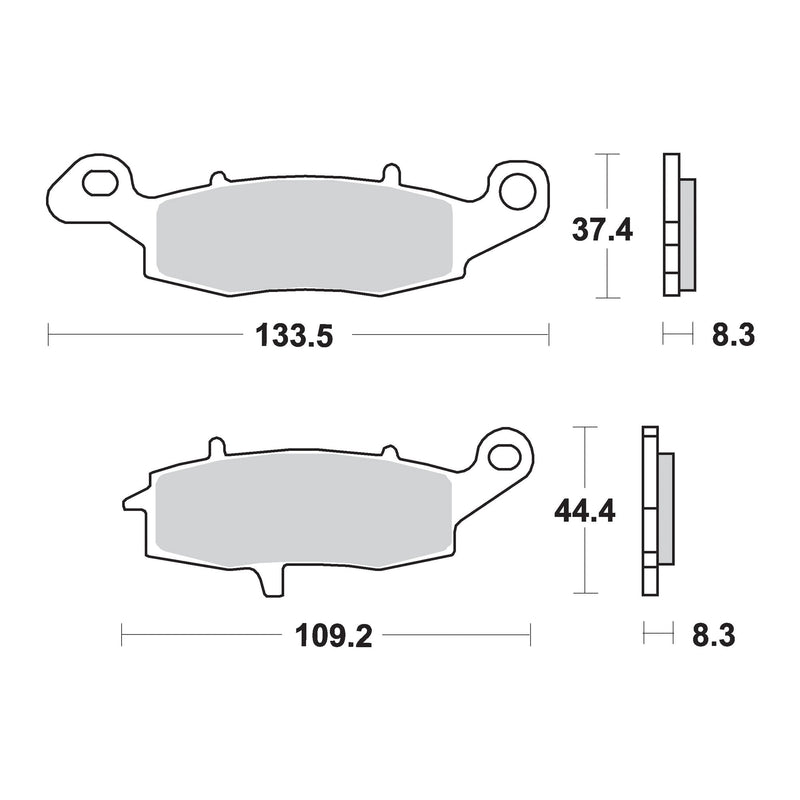 AP Racing Sinter Disc Pad Rear -
