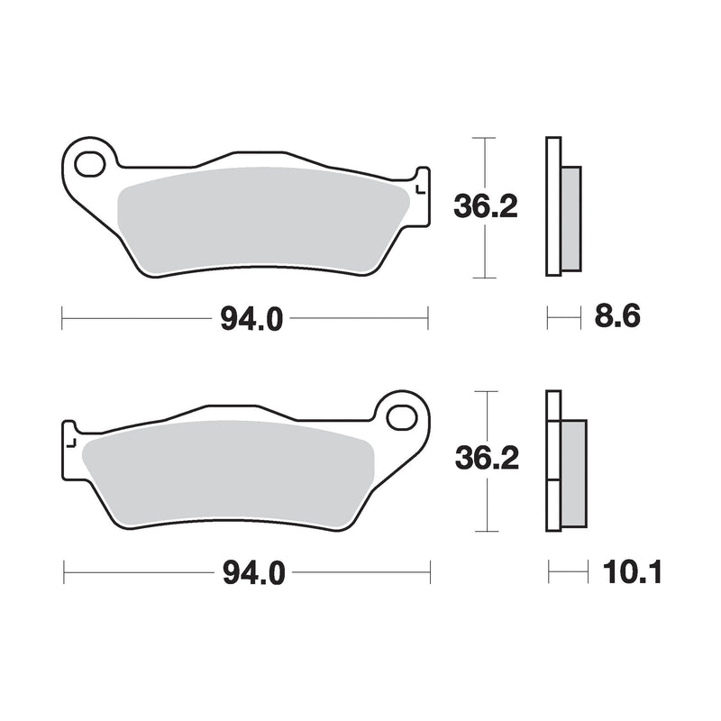 AP Racing Sinter Disc Pad Rear -