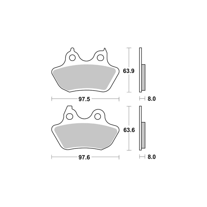 AP Racing Sinter Disc Pad Rear -