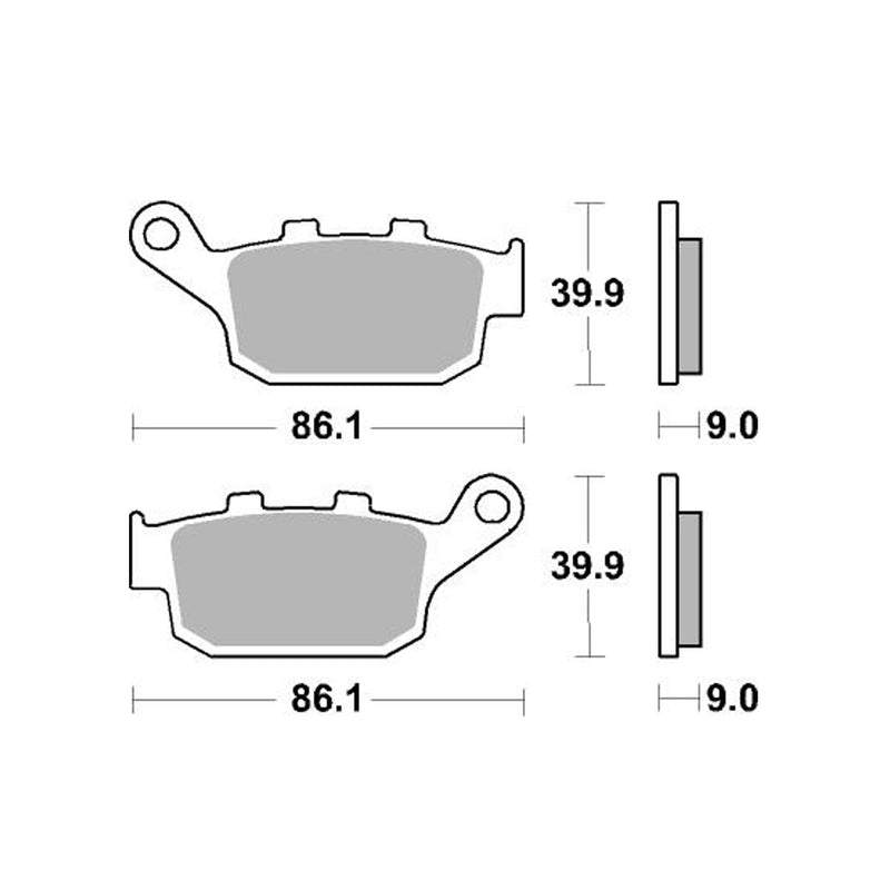 AP Racing Sinter Disc Pad Rear -