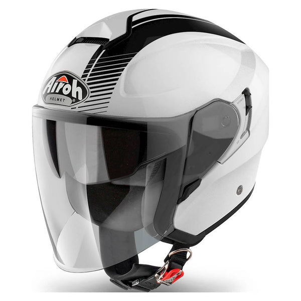 Airoh Helmet Hunter Jet - Simple White Gloss