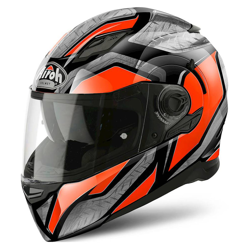 Airoh Helmet Movement S Full Face - Steel Orange Gloss