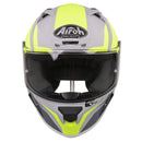 Airoh Valor Full Face Helmet - Matt Wings Fluro Yellow