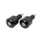 Motorcycle Bar Ends Universal With Carbon Fibre Inset Black CNC Machined Bar End