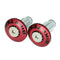 Bike It Red 13mm & 18mm Bar Ends With Carbon Fibre Insert