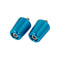 Bike It Alloy Kawasaki Flush Type Blue Bar End Weights